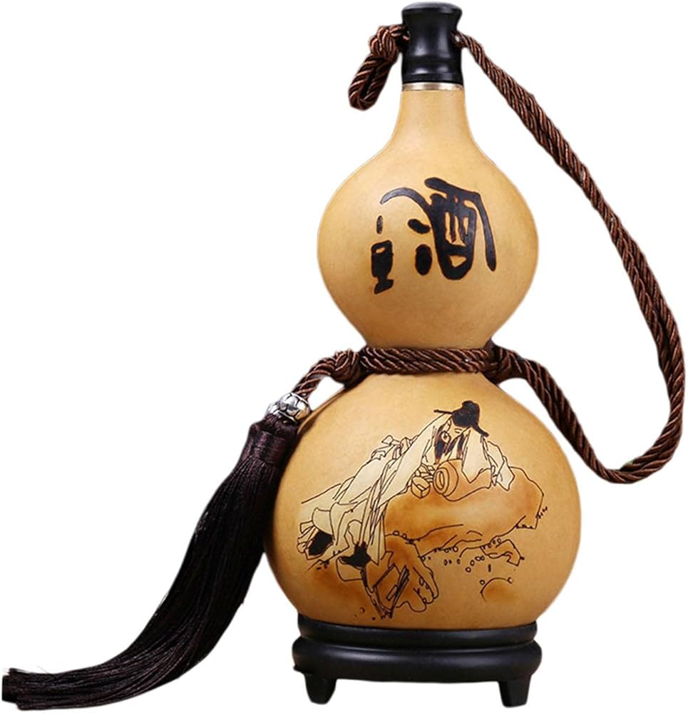 Amazon | ヒップフラスコ ヒョウタン タッセル付き 丈夫なリキュール